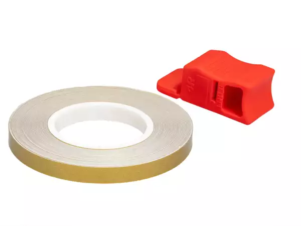 Felgenband 5 mm x 6 m gold matt